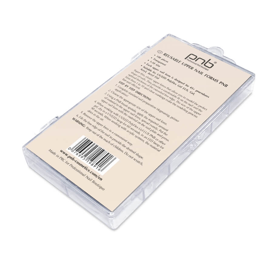 PNB Reusable Upper Arched Nail Forms - Russian Almond