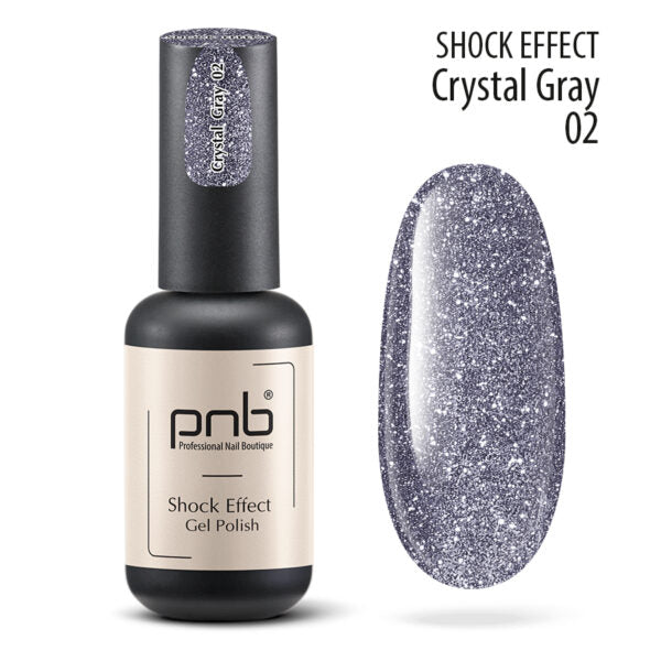 PNB Gel Polish Shock Effect - Crystal Gray 02