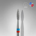 STALEKS Diamond Nail Drill Bit Flame DUO RED-BLUE (2.1mm)