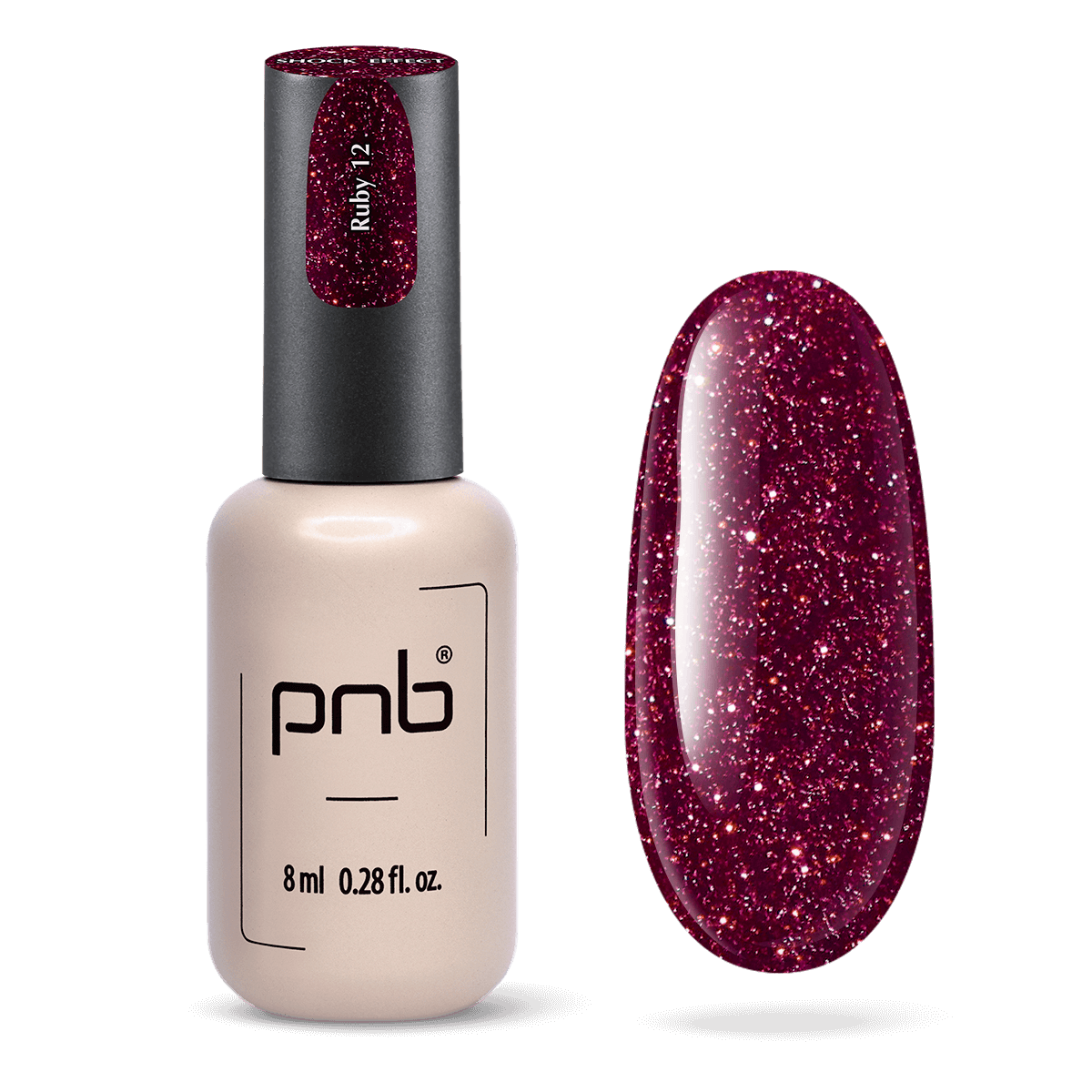 PNB Gel Polish Shock Effect - Ruby 12
