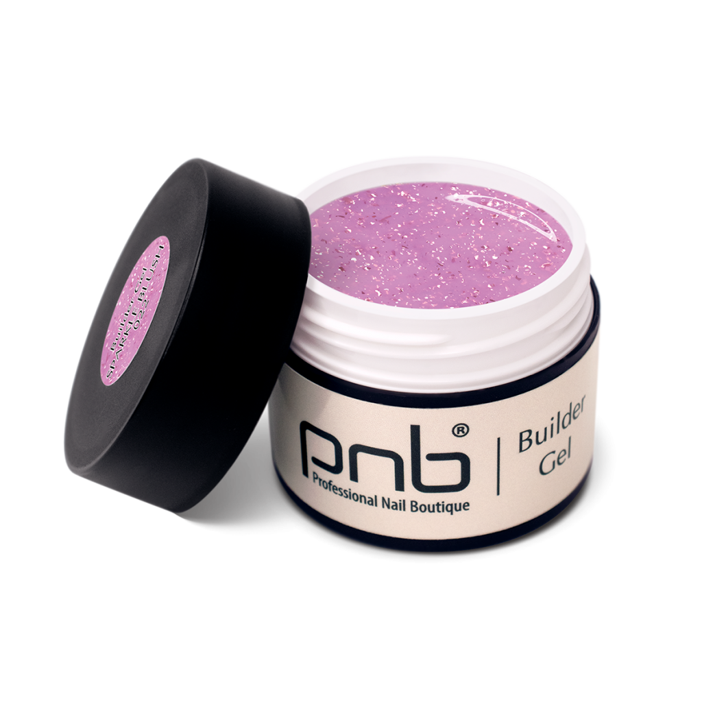 PNB Builder Gel Sparkle Blush
