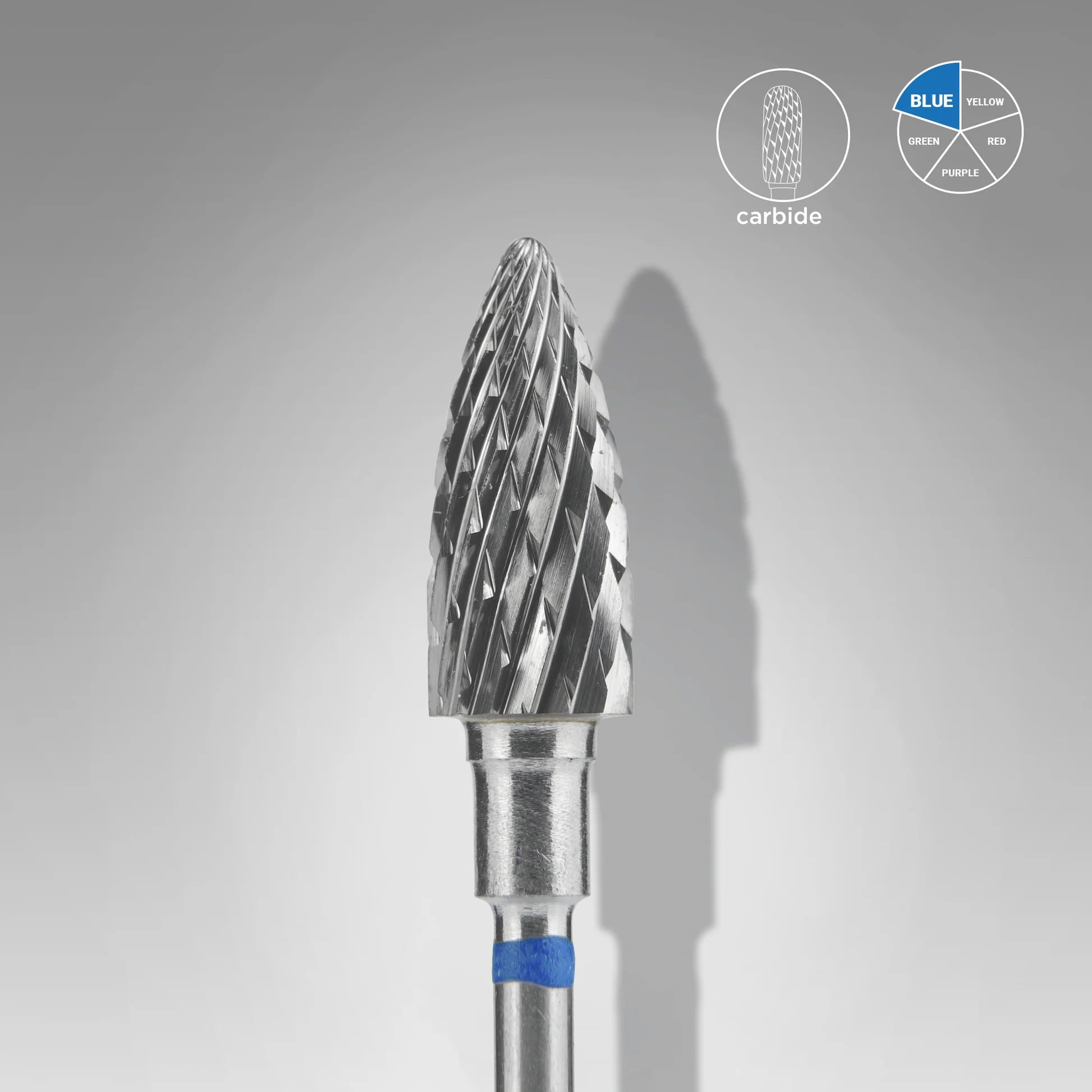 STALEKS Carbide Nail Drill Bit Pine Cone BLUE