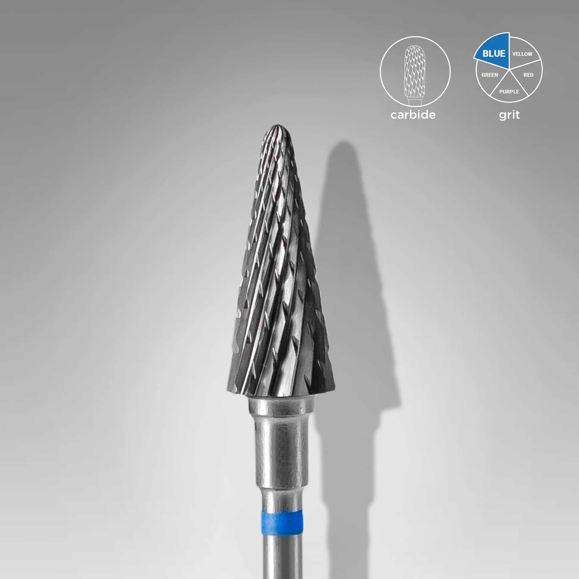 STALEKS Carbide Nail Drill Bit Cone BLUE